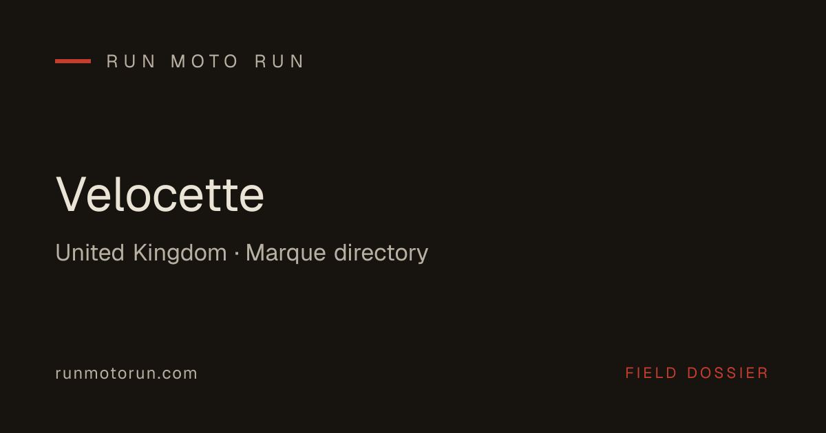 Unveiling the Legacy of Velocette Motorcycles | Run Moto Run